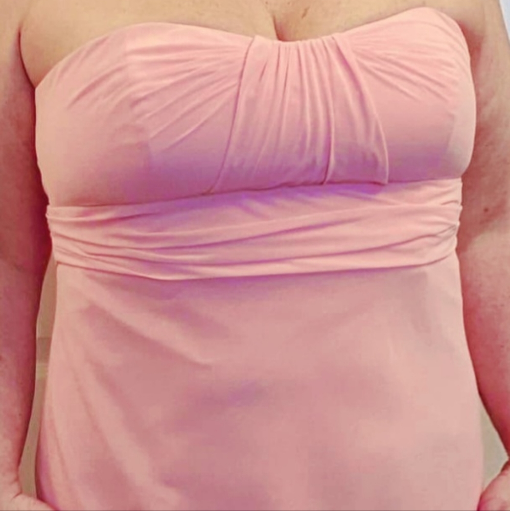 Full length formal chiffon gown